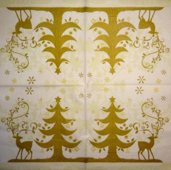 158 Deer - 3-ply (weiß) - Paper Design